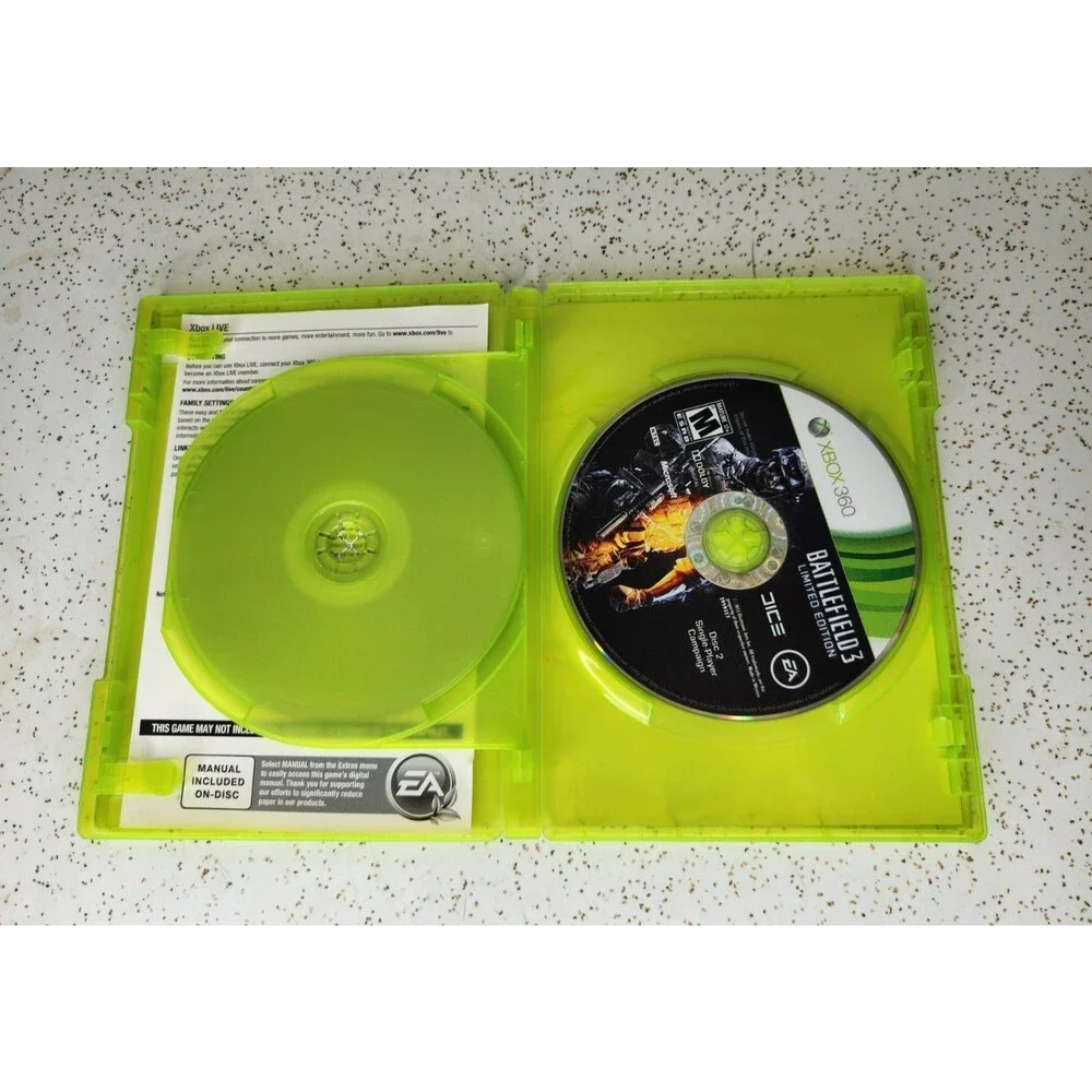 Battlefield 3 Limited Edition & EA Sports NCAA 2008 Football Microsoft Xbox 360